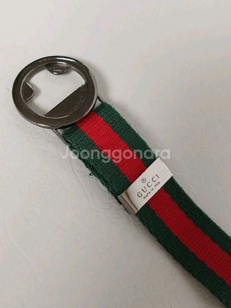 구찌 삼선 여성벨트 정품 팝니다--6