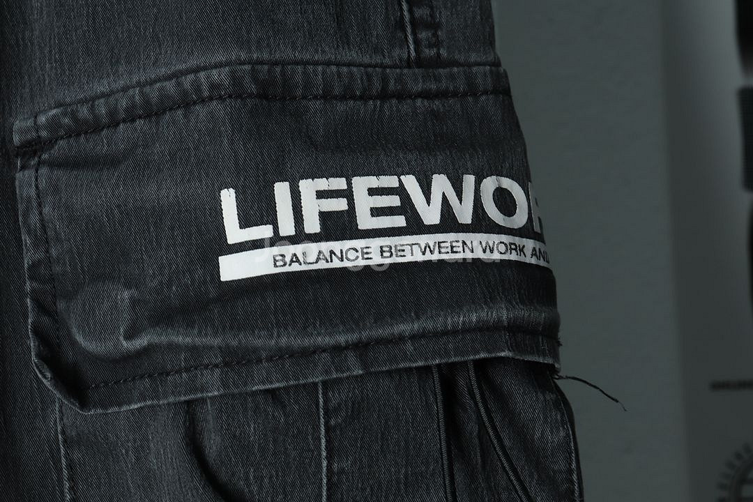 (L) 라이프워크 트레이닝복 바지 피그먼트 카고 밴딩--4