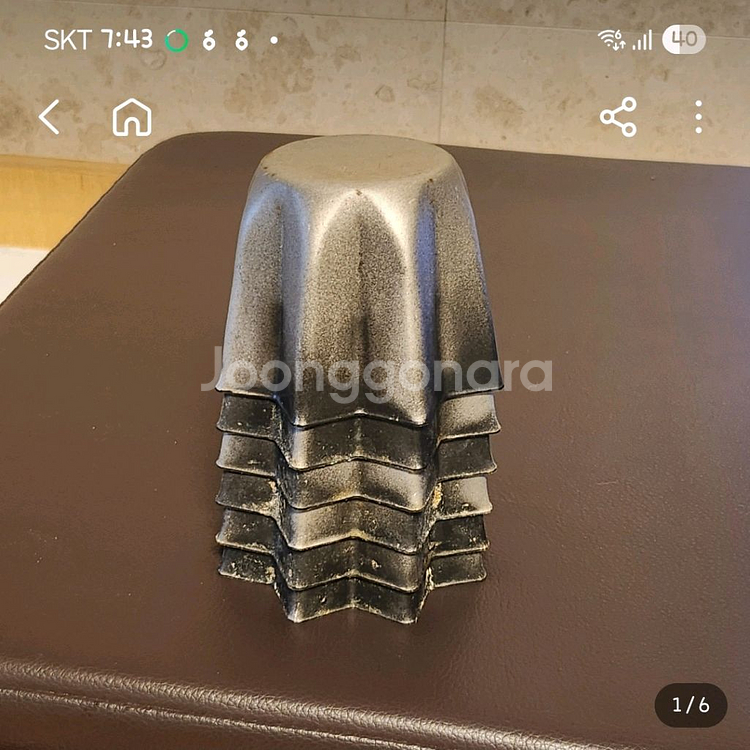 팡도르 팬 소 단면코팅/ 별모양케이크 팬 / 머핀틀 6--0