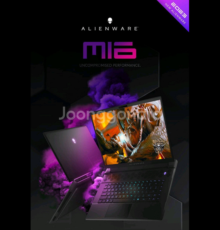 신품급 DELL 에일리언웨어 노트북 라이젠9, 4070--1