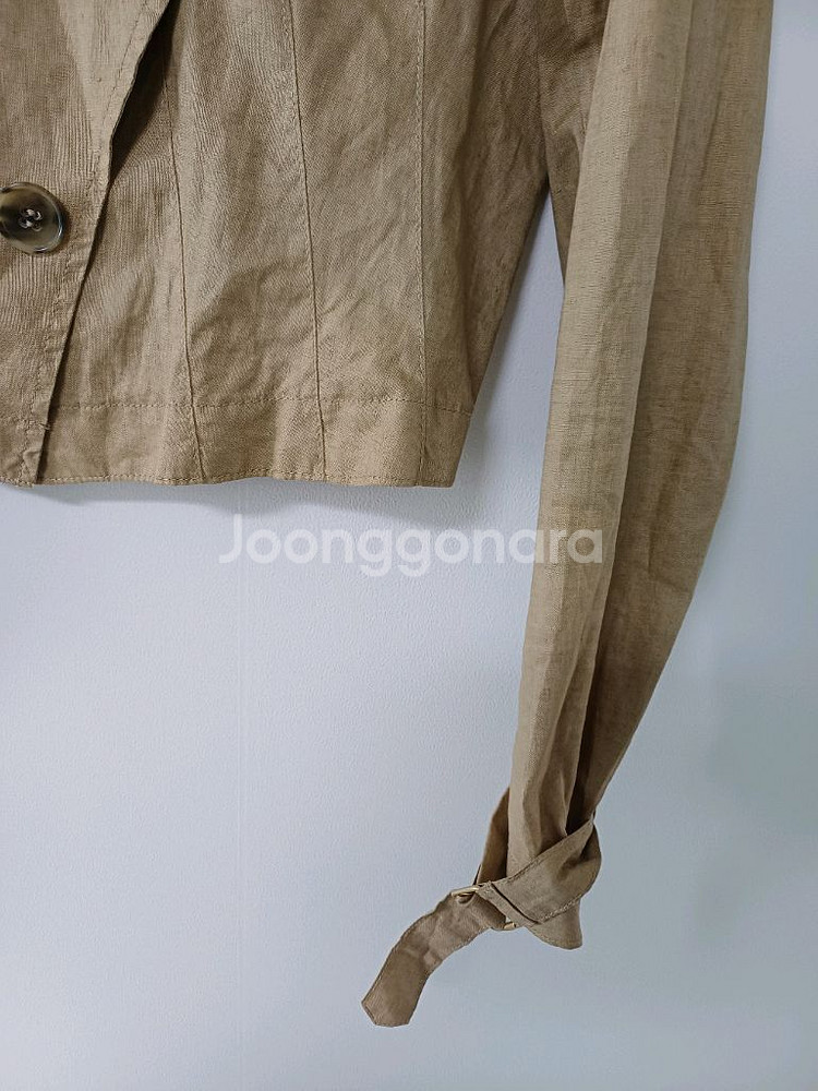 여성 띠어리 마100% 린넨자켓 (새상품급.90)--4