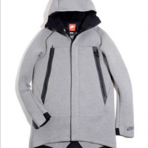 나이키 테크플리스 그레이 후드