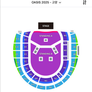 오아시스 콘서트 스탠딩석 양도