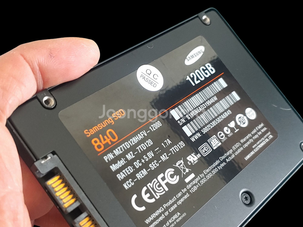윈도우11 설치 삼성 840 SATA 120GB SSD--3