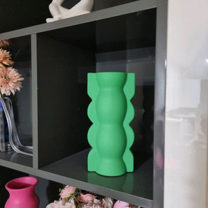 바비 컬러화병 세라믹 화병 인테리어 오브제 (그린웨이브