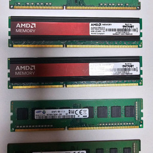 삼성/AMD 램 메모리 4g 4개 8g 1개 팝니다