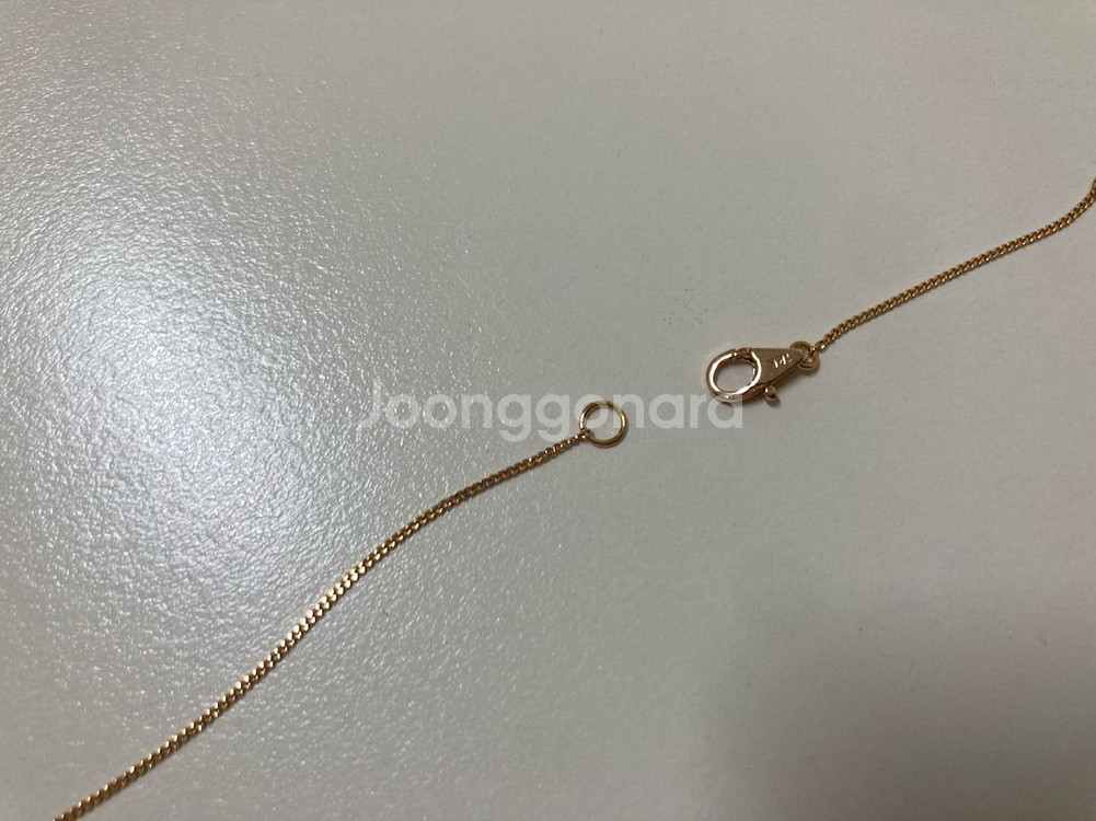18k 일체형 목걸이 로즈골드--4
