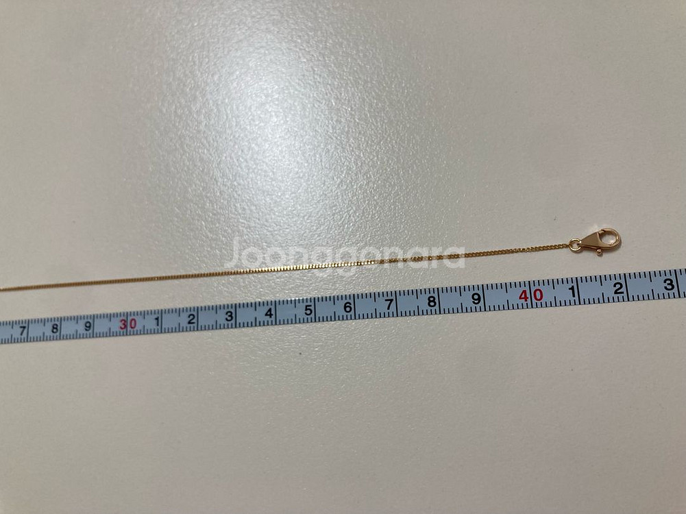 18k 일체형 목걸이 로즈골드--5