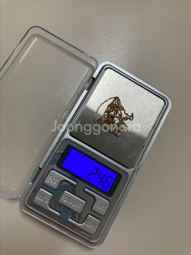 18k 일체형 목걸이 로즈골드--7