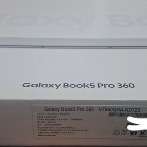 삼성 갤럭시 북5 Pro 360 단순개봉.미사용