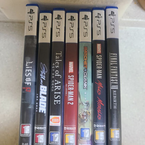 ps5 p의거짓 스파이더맨 스텔라블레이드 등등