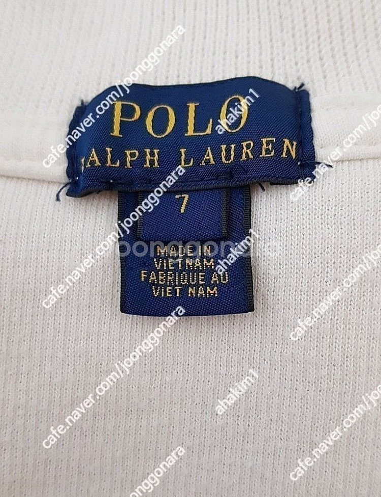 유아 폴로 랄프로렌 긴팔후드티셔츠(7T) 긴팔하프 짚업--5