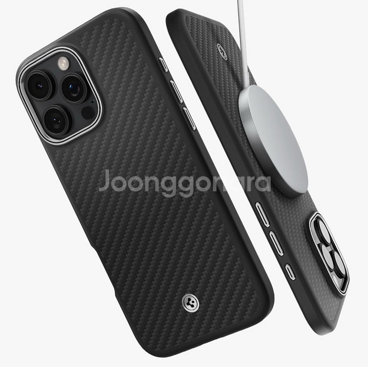 슈피겐 아이폰16 프로 맥스 케이스 맥세이프 카본 패턴--0