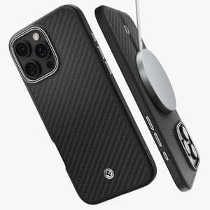 슈피겐 아이폰16 프로 맥스 케이스 맥세이프 카본 패턴