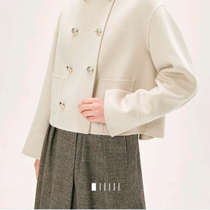 타임 핸드메이드 캐시미어 크롭재킷 랑방 마인 더캐시미어