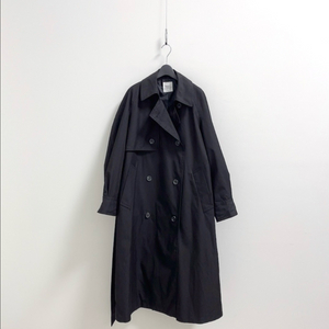 스튜디오 톰보이 블랙 트렌치코트