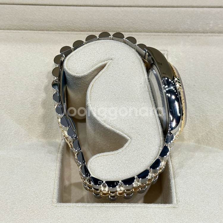 롤렉스 데이트저스트 블랙 바인덱스 옐로우 골드 콤비 3--3