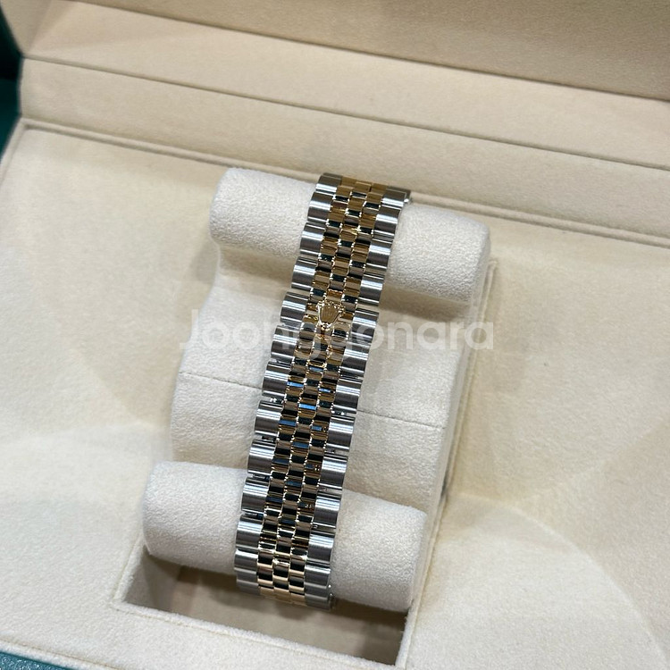 롤렉스 데이트저스트 블랙 바인덱스 옐로우 골드 콤비 3--4