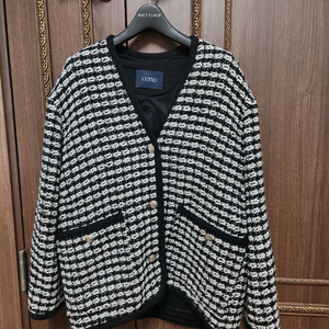 오즈세컨 울 블렌드 트위드 자켓