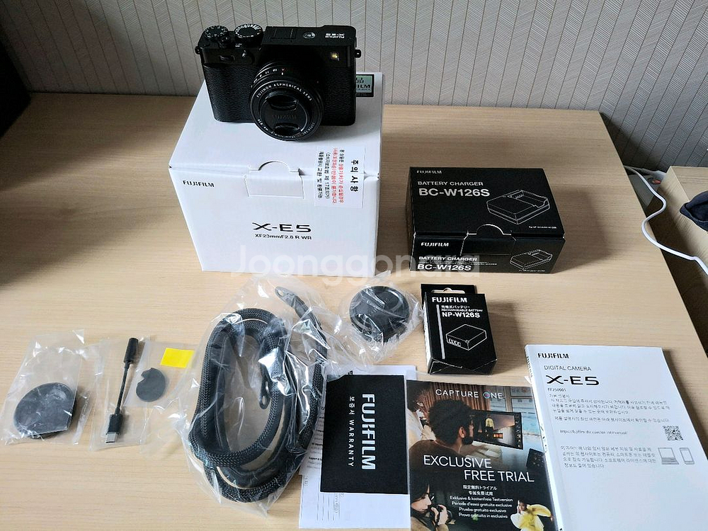 후지필름 x-e5 블랙 렌즈킷 정품등록 사은품 포함--0