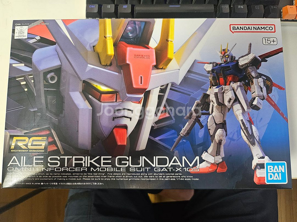 반다이 RG 에일 스트라이크 건담 프라모델--0