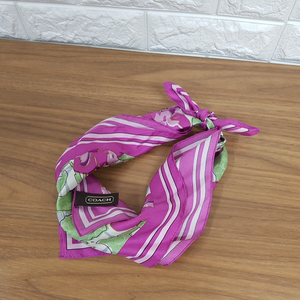 코치 실크 스카프 (정품)