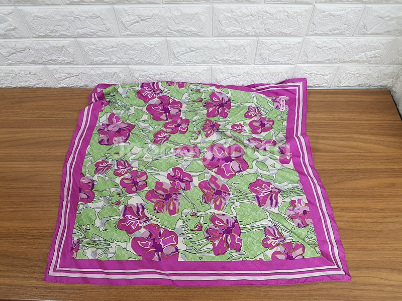 코치 실크 스카프 (정품)--2