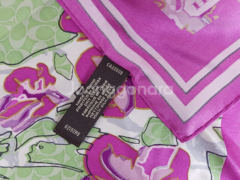 코치 실크 스카프 (정품)--4