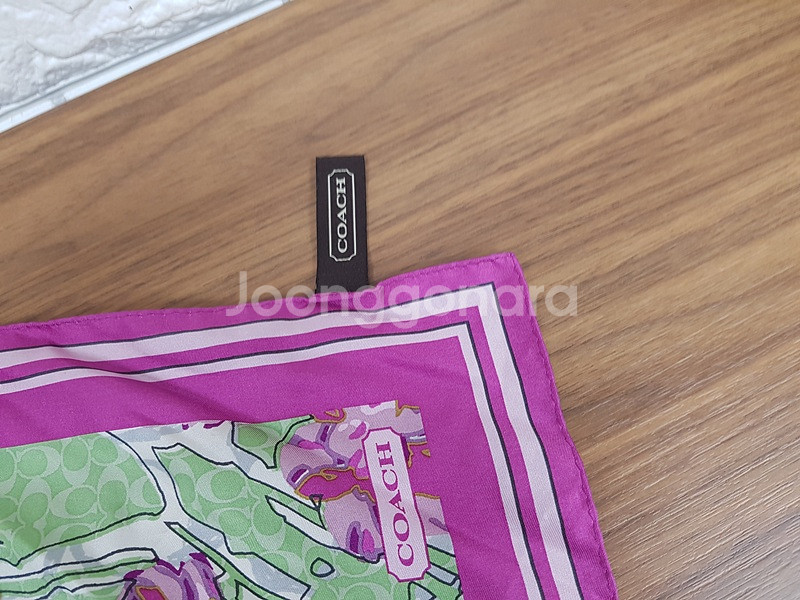 코치 실크 스카프 (정품)--3