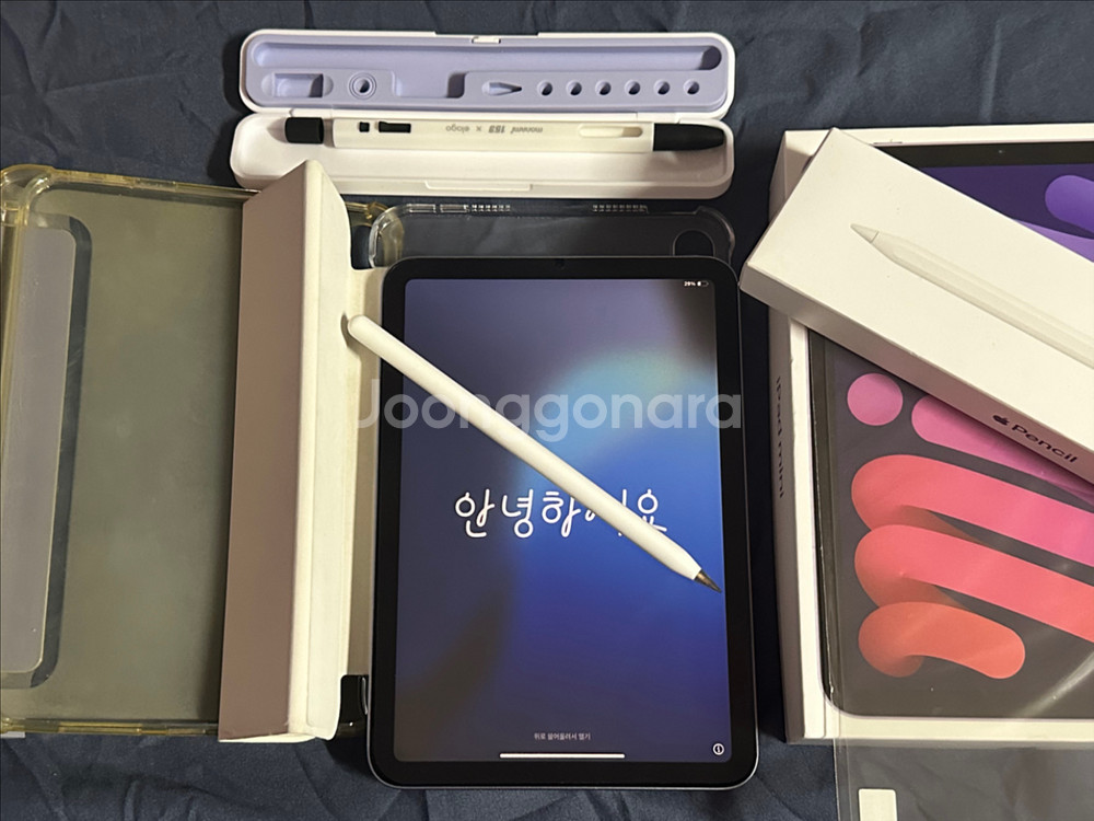 아이패드 미니6, 애플펜슬 2세대 택포--0