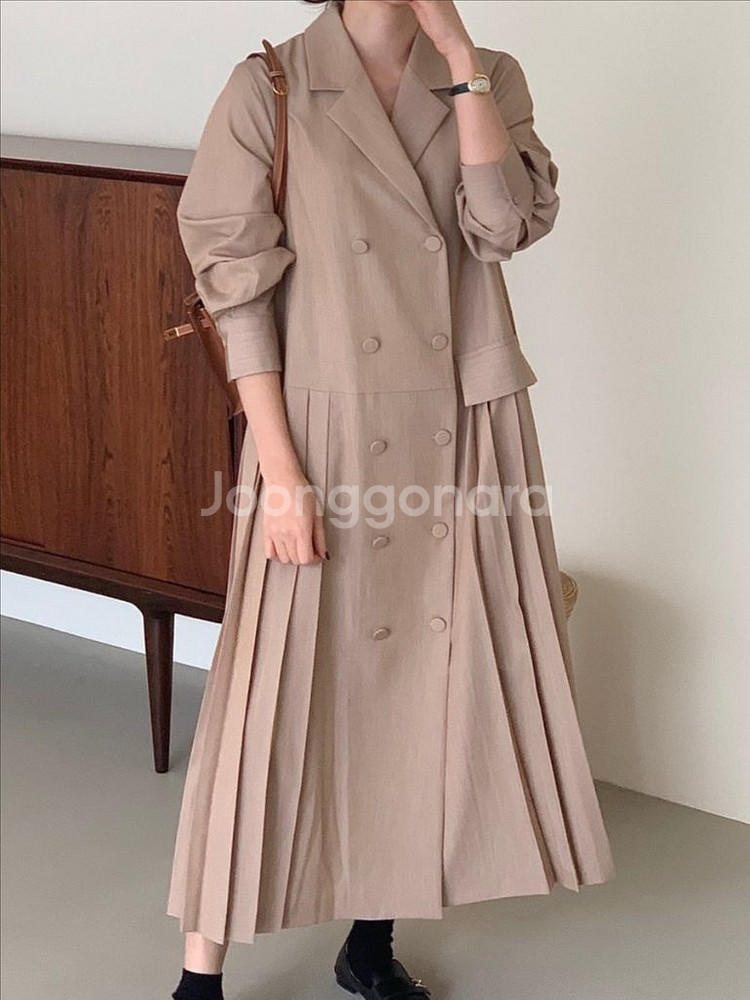 보웬 플리츠 원피스--0