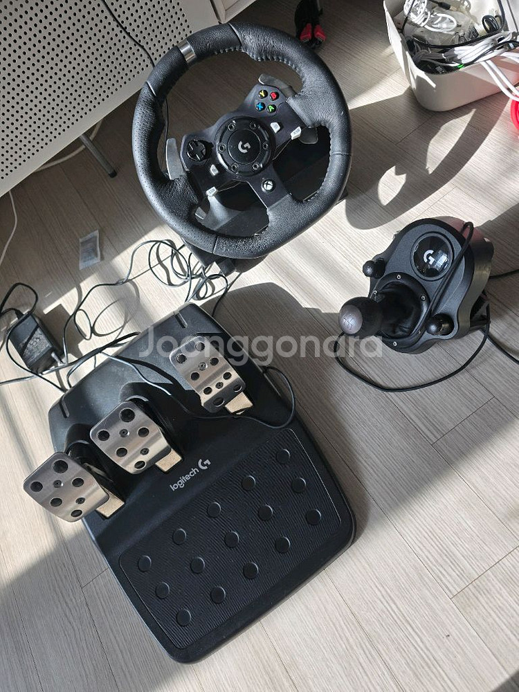 로지텍 G920(xbox) 레이싱 휠 세트--0