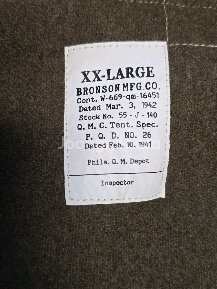 브론슨 미군 탱커 자켓 전차병 1st Tanker--4