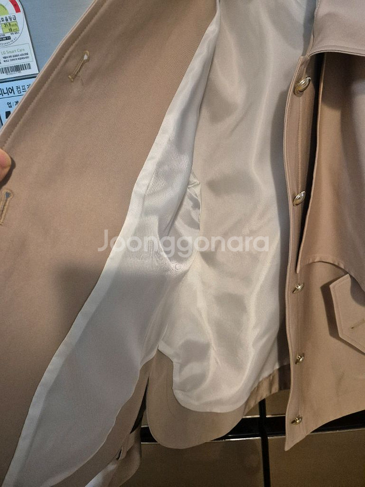 js뉴욕 최신상 케이프스타일 바바리자켓--4