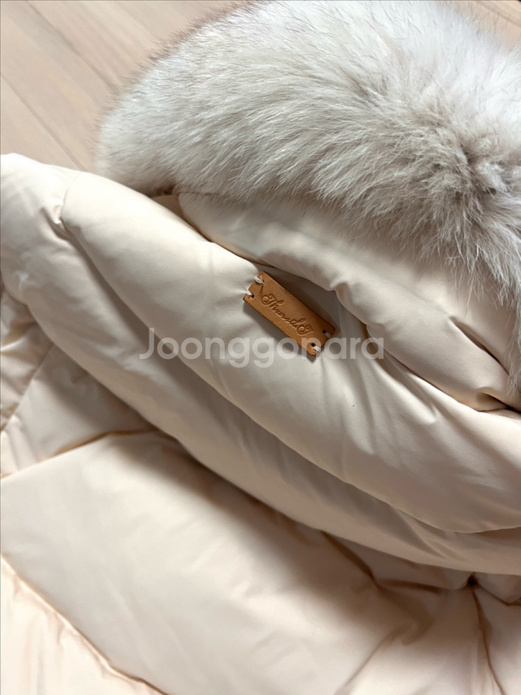써스데이아일랜드 폭스퍼카라자수숏패딩 오리털덕다운점퍼자켓--14