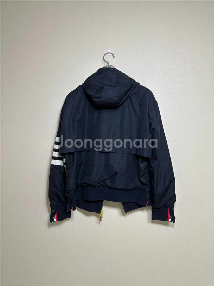 톰브라운 사선 후드 립스탑 바람막이 3size--1