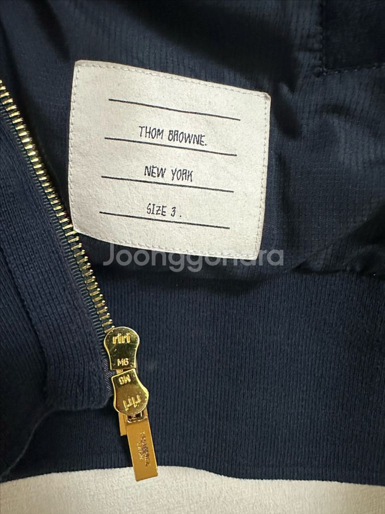 톰브라운 사선 후드 립스탑 바람막이 3size--6