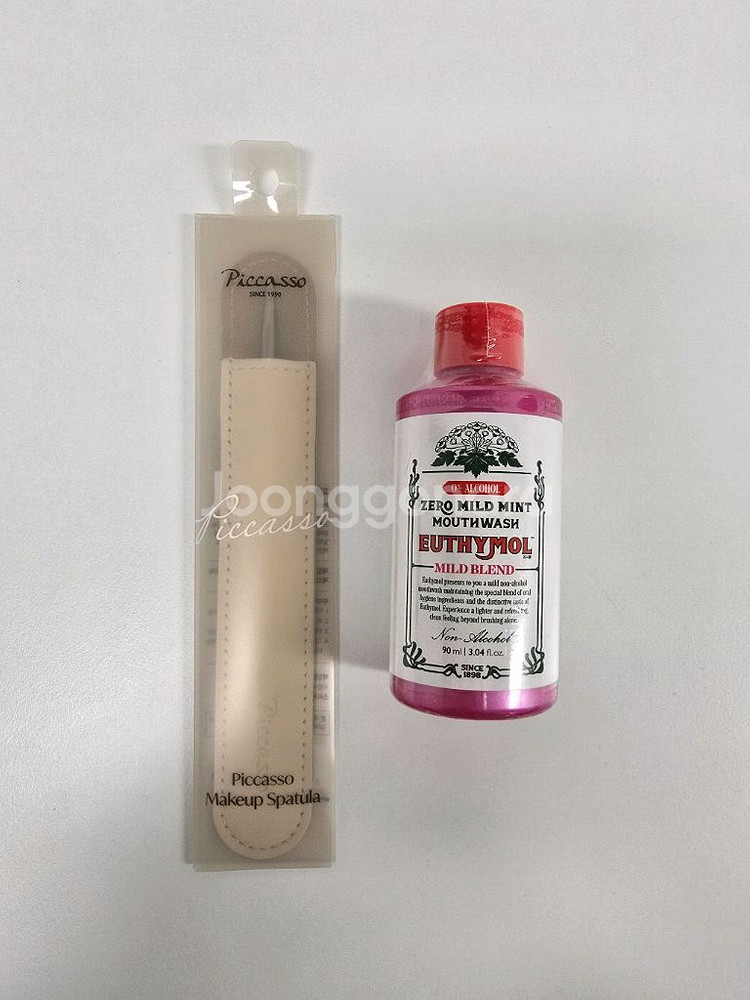 [새상품, 4개 택포] 피카소 메이크업 스파츌라 & 유시몰 마일드 가글--2