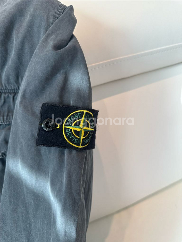 [백화점/한글택] XL 스톤아일랜드 가먼트다잉 오버셔츠--1