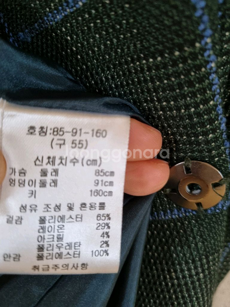 셀렙샵에디션 그린카키체크 자켓--6