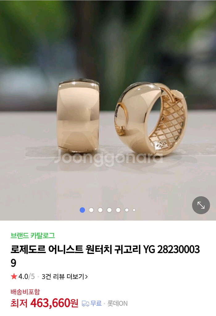 로제도르 어니스트 원터치귀걸이 옐골--2