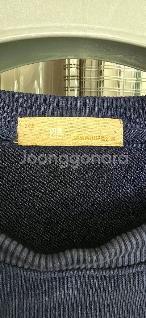 빈폴 자수 빅로고 맨투맨 네이비 105사이즈--2