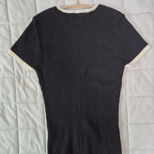 시에 리즈 라인 하프 니트 블랙믹스