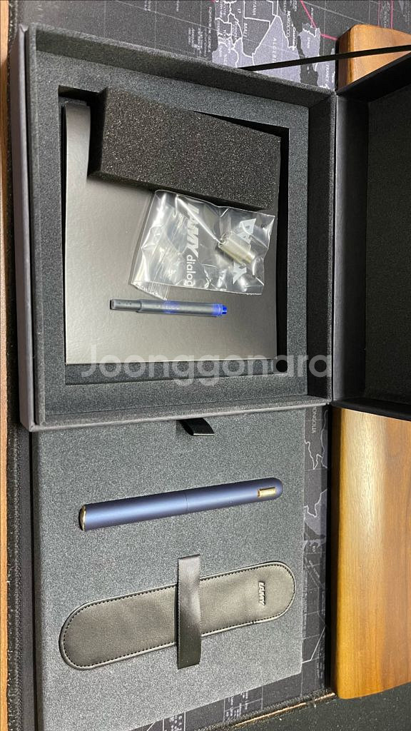 라미 다이얼로그 CC 만년필 다크블루 M닙 새제품급 판--0