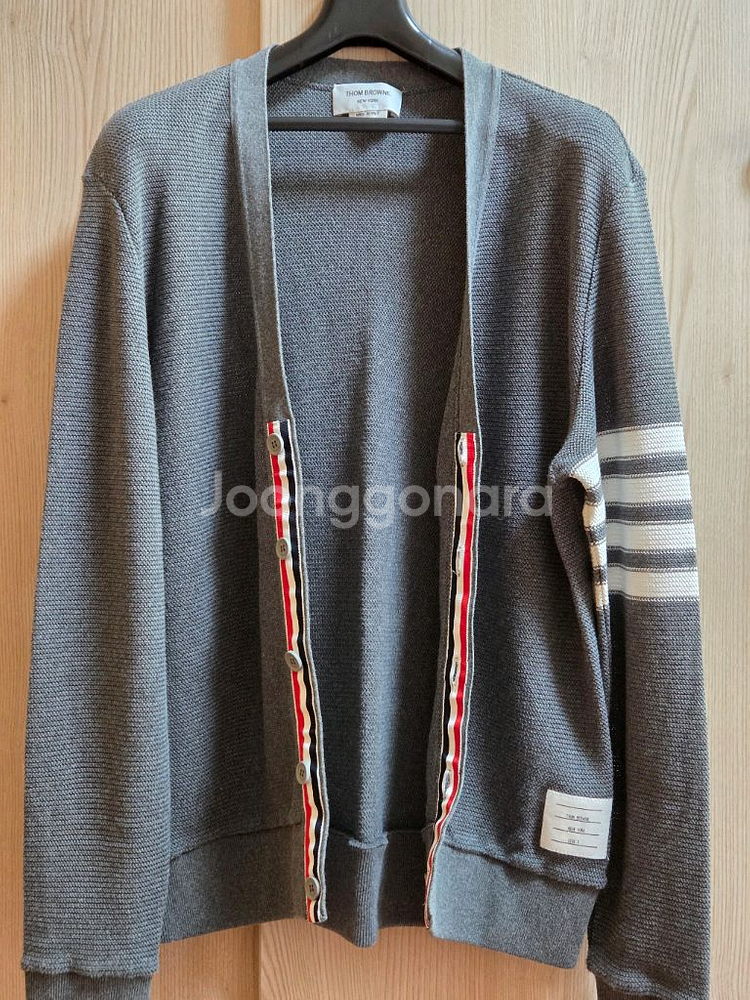 톰브라운 오픈 라셀 가디건 그레이 3 사이즈--2