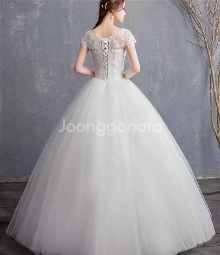 웨딩드레스 볼드라인 XL--1