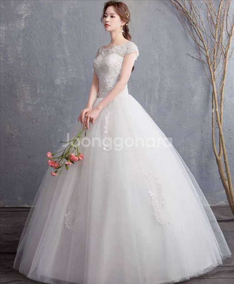 웨딩드레스 볼드라인 XL--3