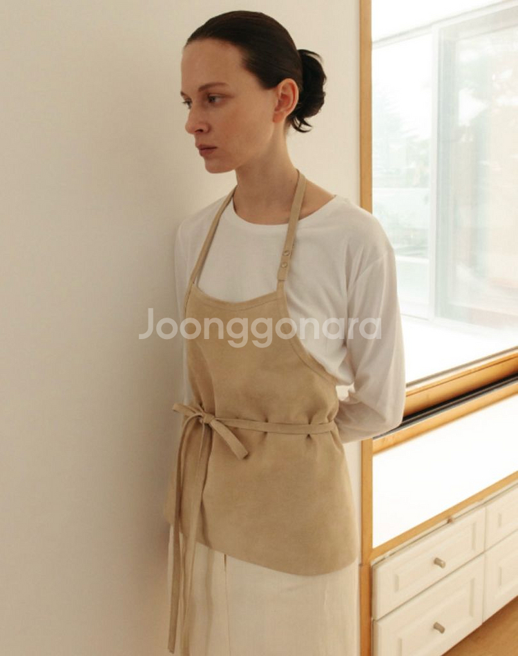 모노하 apron 스웨이드 탑--0