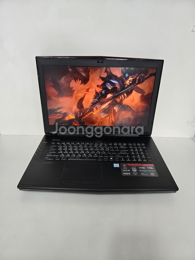 116번 MSI 17인치 게이밍 그래픽작업용 중고노트북--0