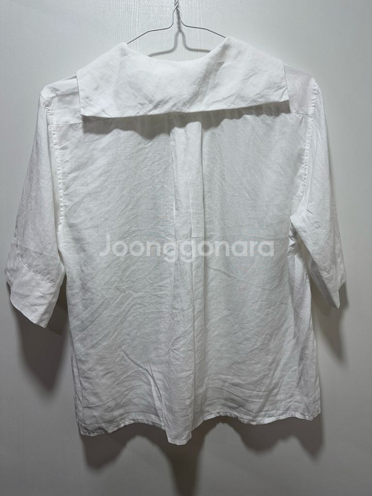 마가렛호웰 린넨 반팔셔츠--5